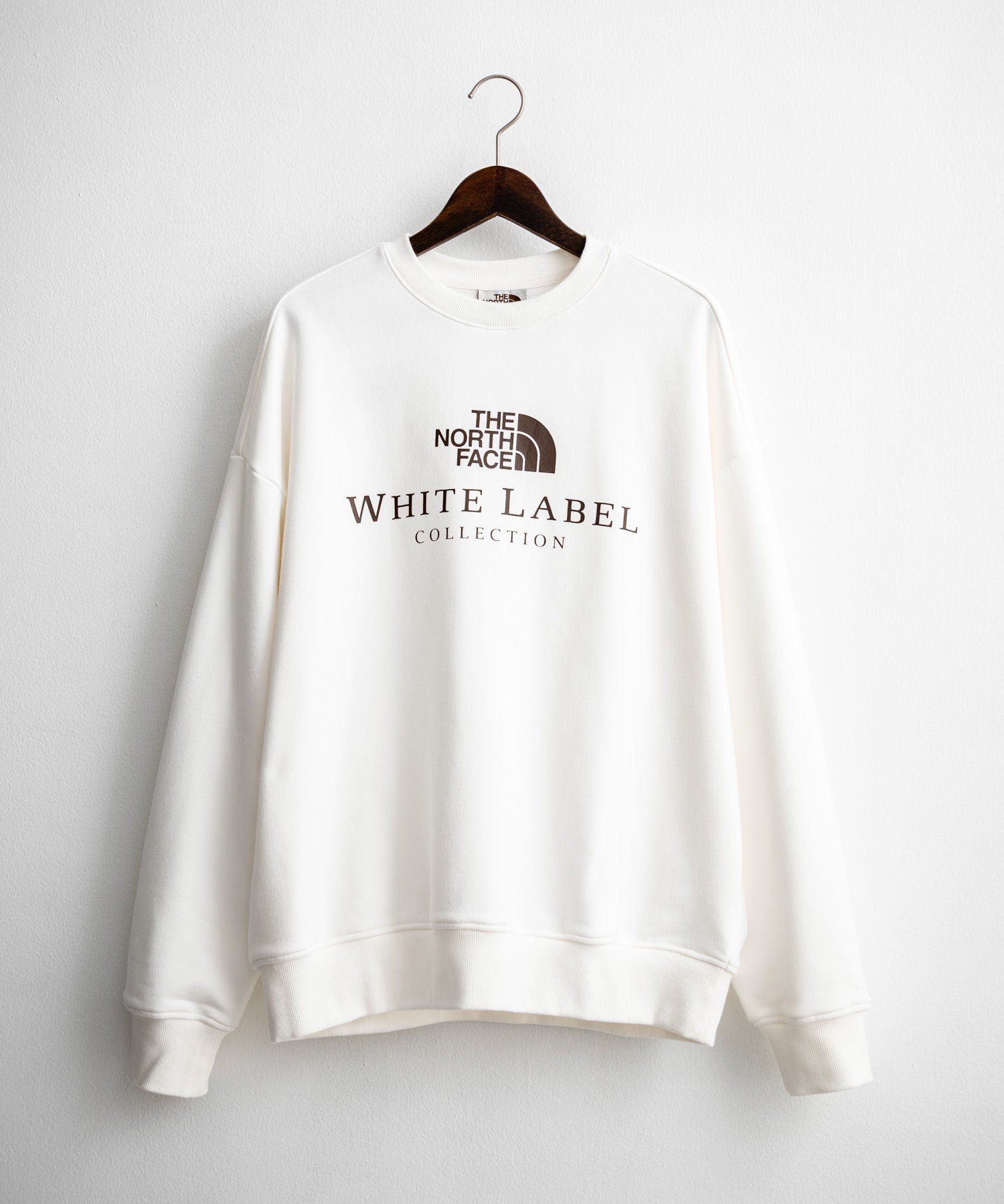 日本未展開モデル THE NORTH FACE ザ・ノースフェイス WHITE LABEL ホワイトレーベル TNF SIGNATURE SWEATSHIRTS クルーネック長袖スウェットトレーナー 15380
