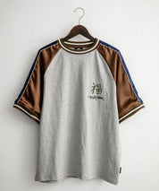 KRIFF MAYER クリフメイヤー スーベニア虎刺繍スカジャンTシャツ/リブラインラグランカットソー 2547201 15866