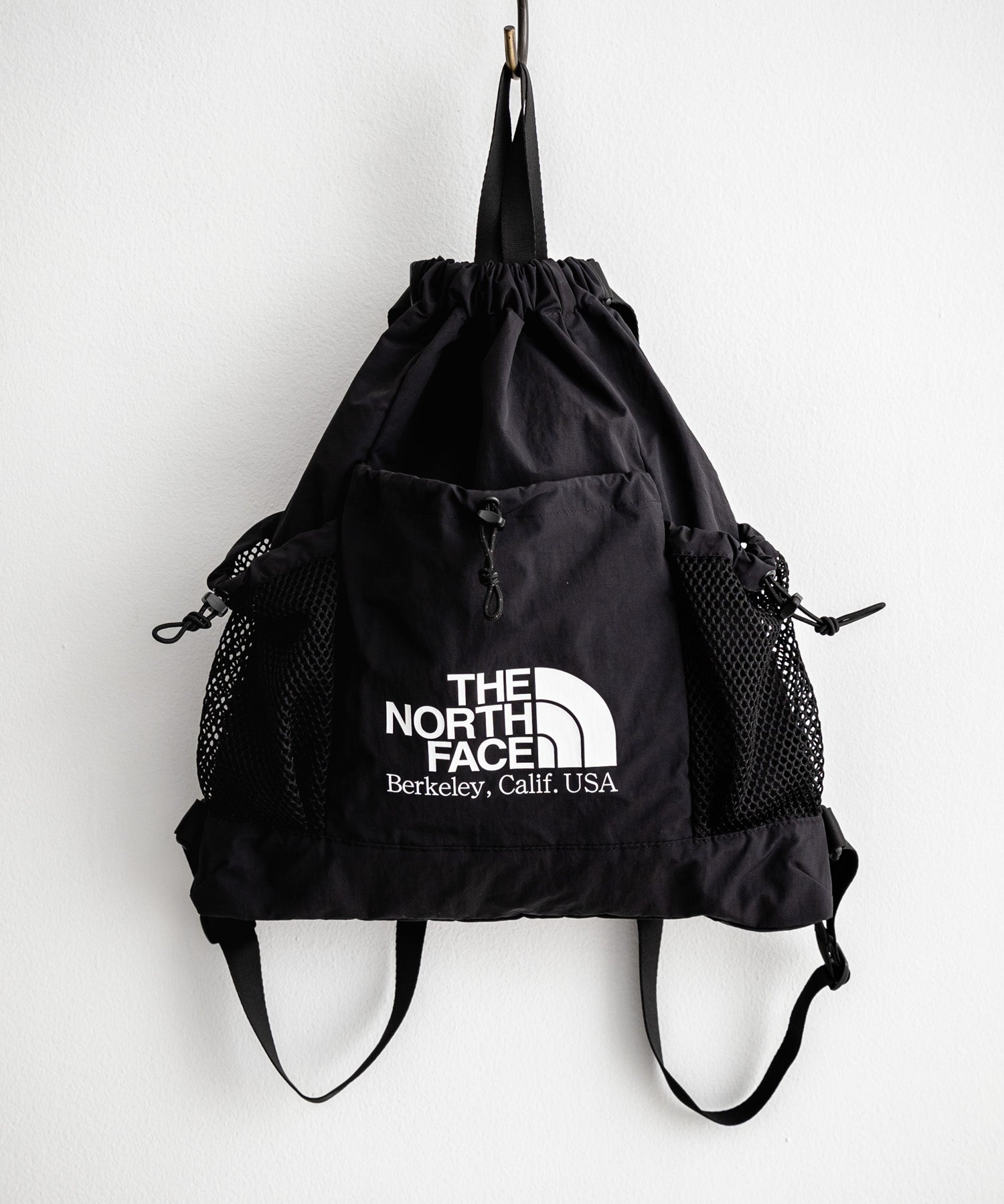 日本未展開モデル THE NORTH FACE ザ・ノースフェイス WHITE LABEL ホワイトレーベル LINDEN MESH GYM SACK ワンポイントロゴナップサック 15185