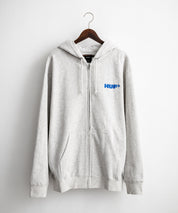 HUF ハフ ALL CAPS F/Z HOODIE オーバーサイズ裏起毛ワンポイントロゴ刺繍フルジップパーカー 15058