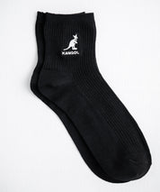 KANGOL カンゴール W's 3P クルー丈スクールリブソックス/ワンポイント刺繍靴下 15687
