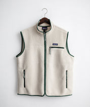 Patagonia パタゴニア M S RETRO PILE VEST レトロパイルフリースベスト/ワンポイントロゴ入りスタンドカラーフルジップボアベスト 16383