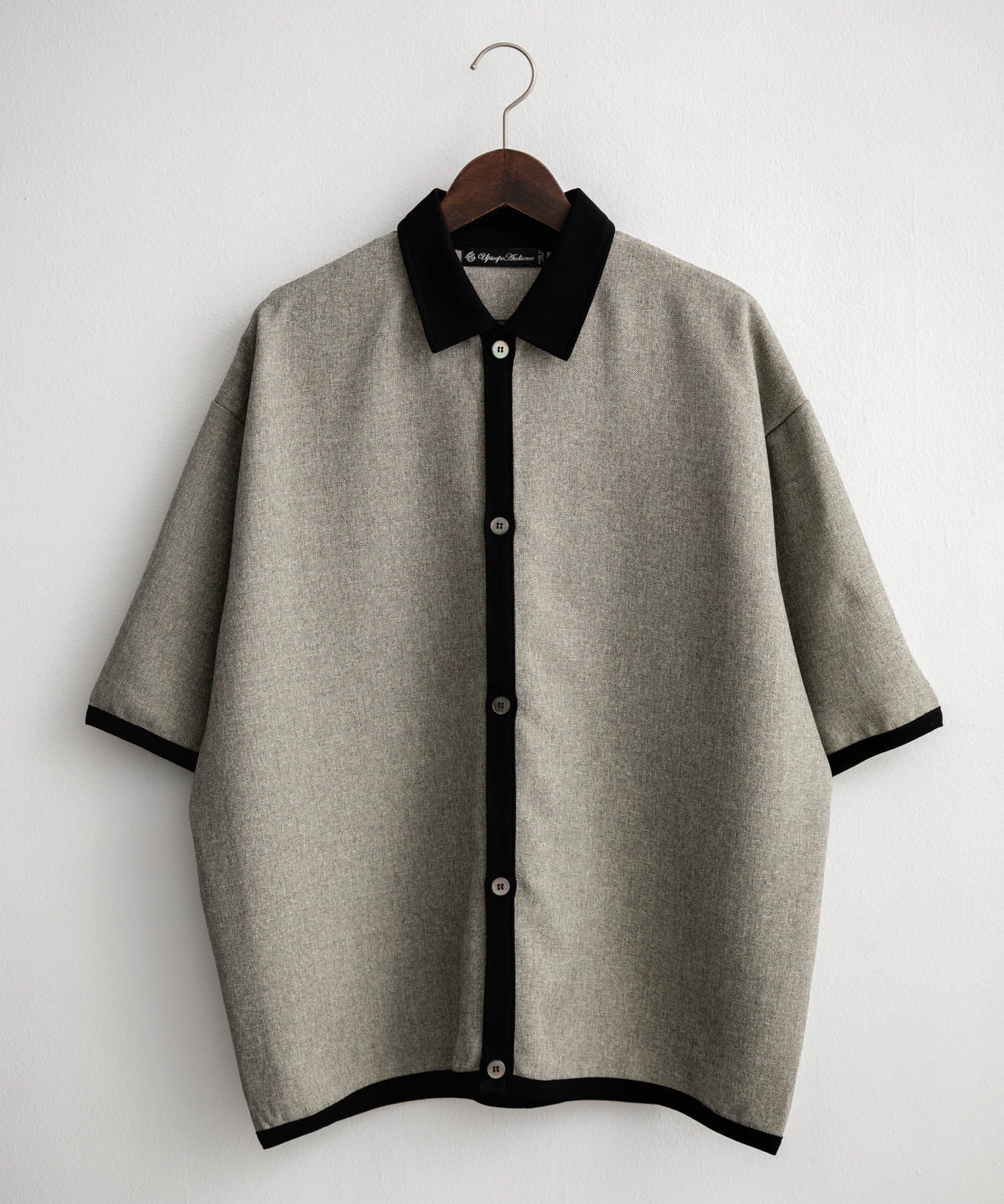 Upscape Audience アップスケープオーディエンス 日本製 国産 Naturemierリネンライクメランジツイルポロカーディガン AUD7321 15897