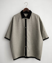 Upscape Audience アップスケープオーディエンス 日本製 国産 Naturemierリネンライクメランジツイルポロカーディガン AUD7321 15897