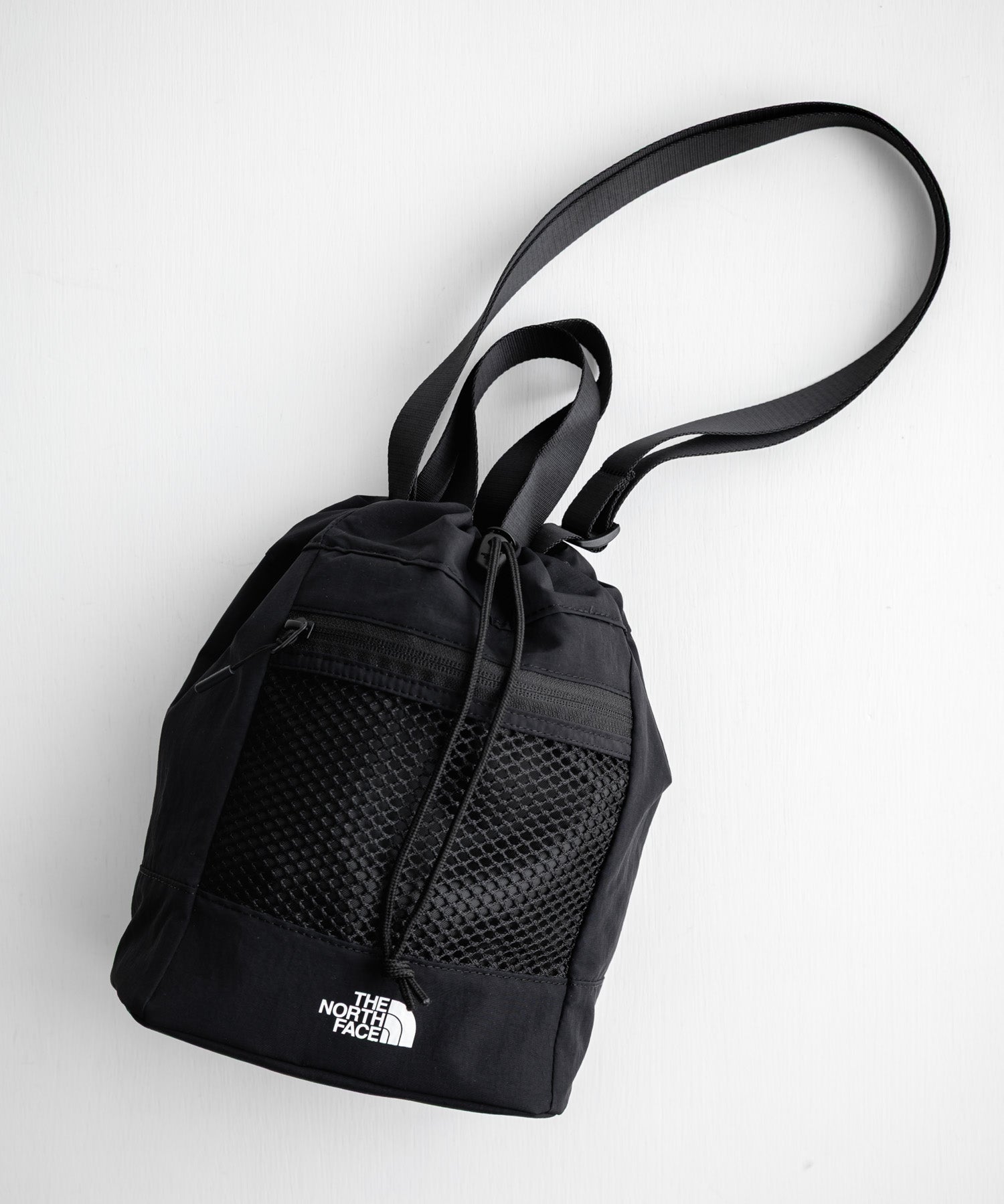 日本未展開モデル THE NORTH FACE ザ・ノースフェイス WHITE LABEL ホワイトレーベル LINDEN MESH BUCKET BAG MINI 2WAYバケットショルダーバッグ/ハンドバッグ 16019