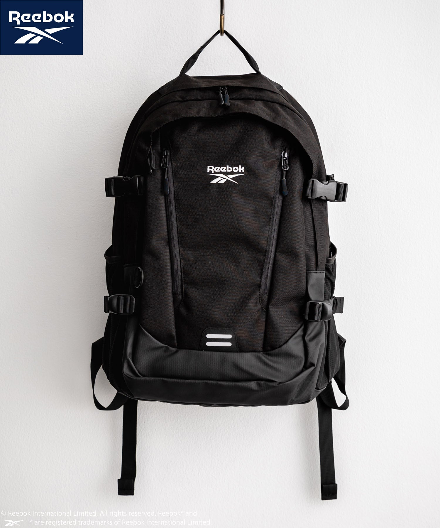 Reebok リーボック ワンポイントロゴ刺繍バックパック/A4収納可能大容量リュック 14840