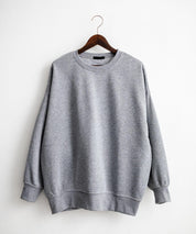 コットンタッチ裏起毛ドルマンスリーブクルーネックスウェットトレーナー 14982