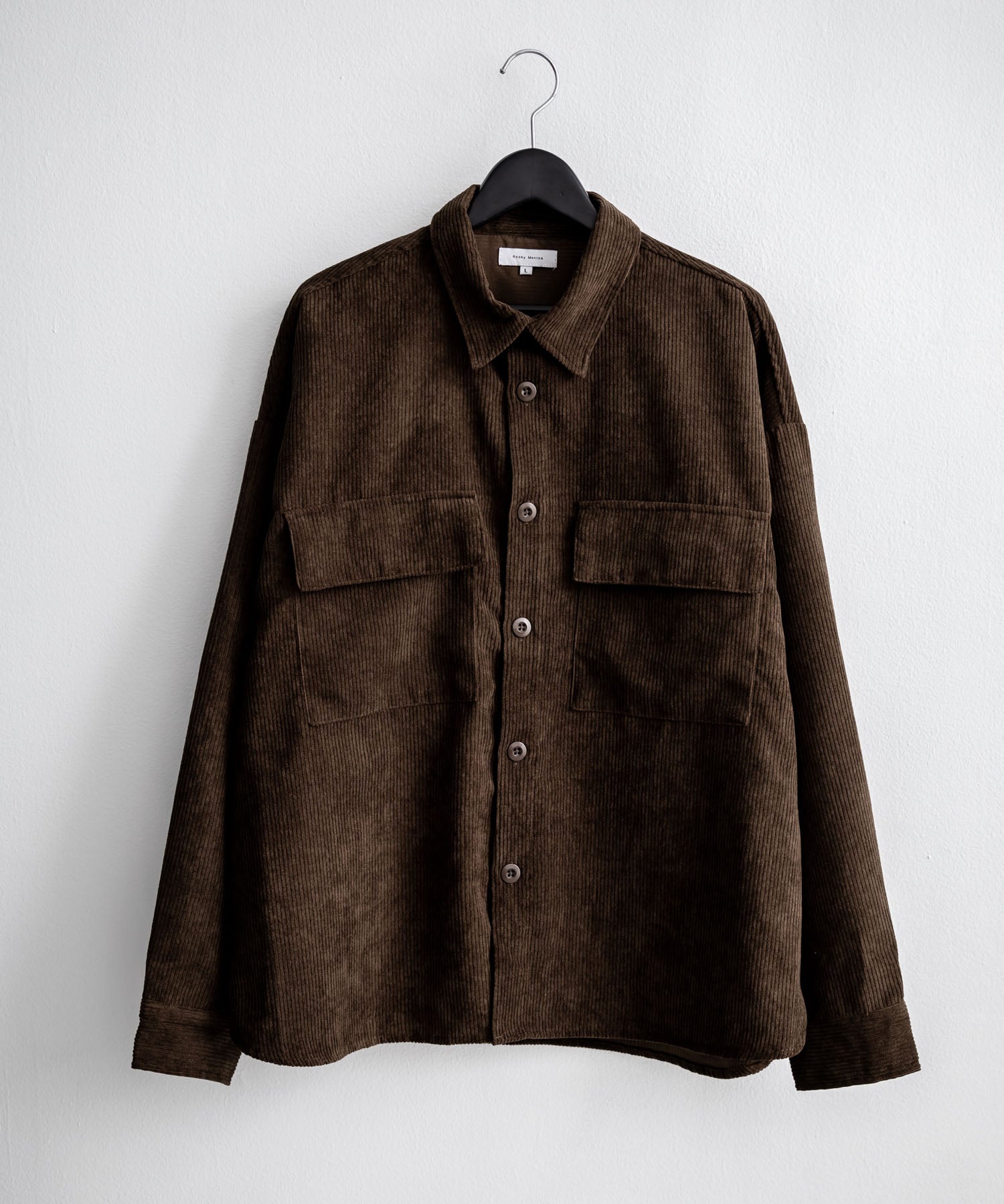【セットアップ】オーバーサイズコーデュロイ CPOシャツジャケット＆ワイドパンツ 15247