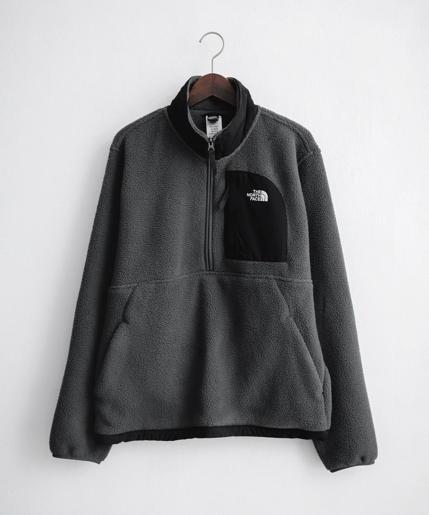 THE NORTH FACE ザ・ノースフェイス Men's Yumiori Off Peak 1/2 Zip Jacket ワンポイントロゴ刺繍ハーフジップ長袖フリースプルオーバー 16245