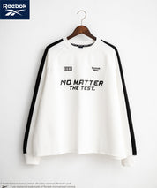 Reebok リーボック オーバーサイズ袖ラインロゴ刺繍ラグランポンチ長袖ゲームシャツ	14836