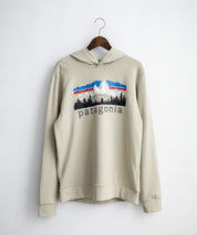 Patagonia パタゴニア M S FITZ ROY FOOTHILLS DAILY HOODY ロゴプリントフレンチテリー裏毛長袖プルオーバーパーカ ー 16537