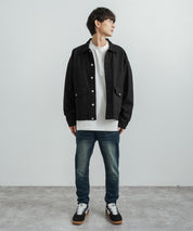 ストレッチデニム テーパードスキニーサルエルパンツ 12275