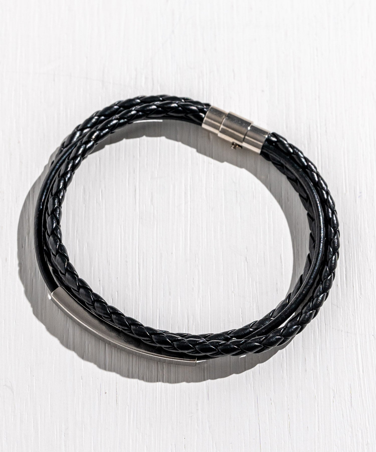 プレート リング チャーム 本革ブレスレット 9569