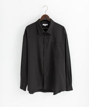 新色追加 オーバーサイズ レギュラーカラーストレッチ長袖シャツ 11915