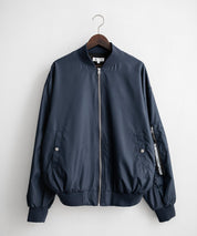 ポリDEWSPO オーバーサイズMA-1フライトジャケット/撥水加工バルーンスリーブミリタリーブルゾン 16153