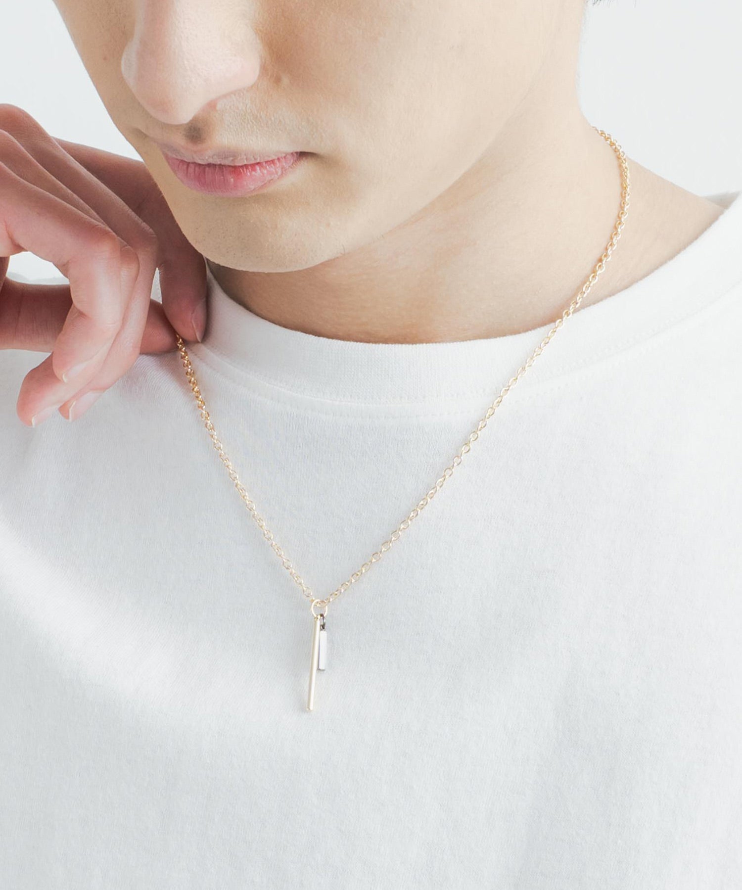 チャーム付きデザインチェーン合金ネックレス 11630