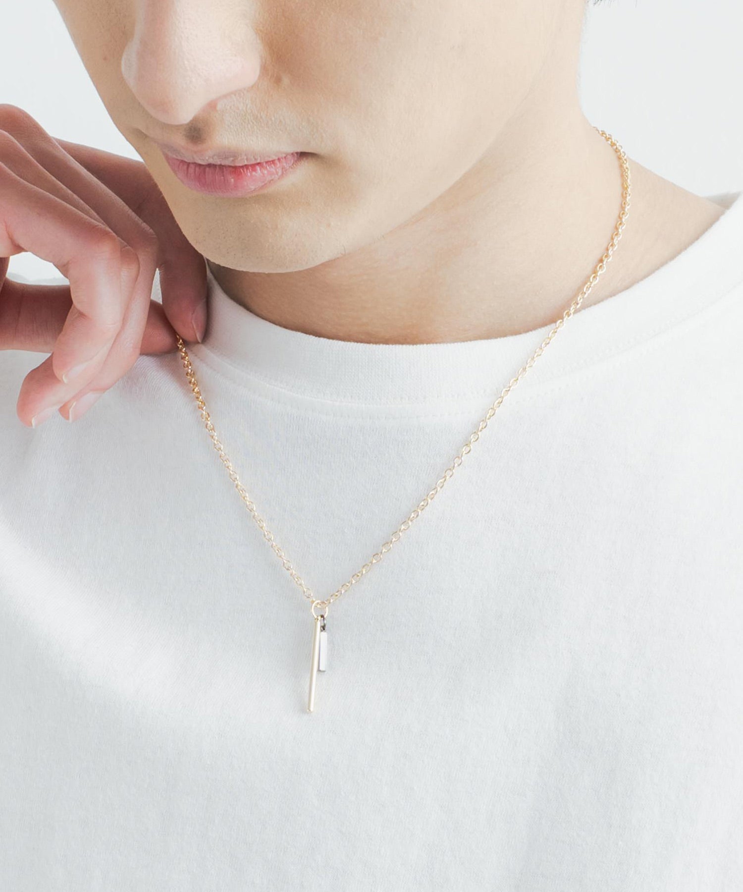 チャーム付きデザインチェーン合金ネックレス 11630