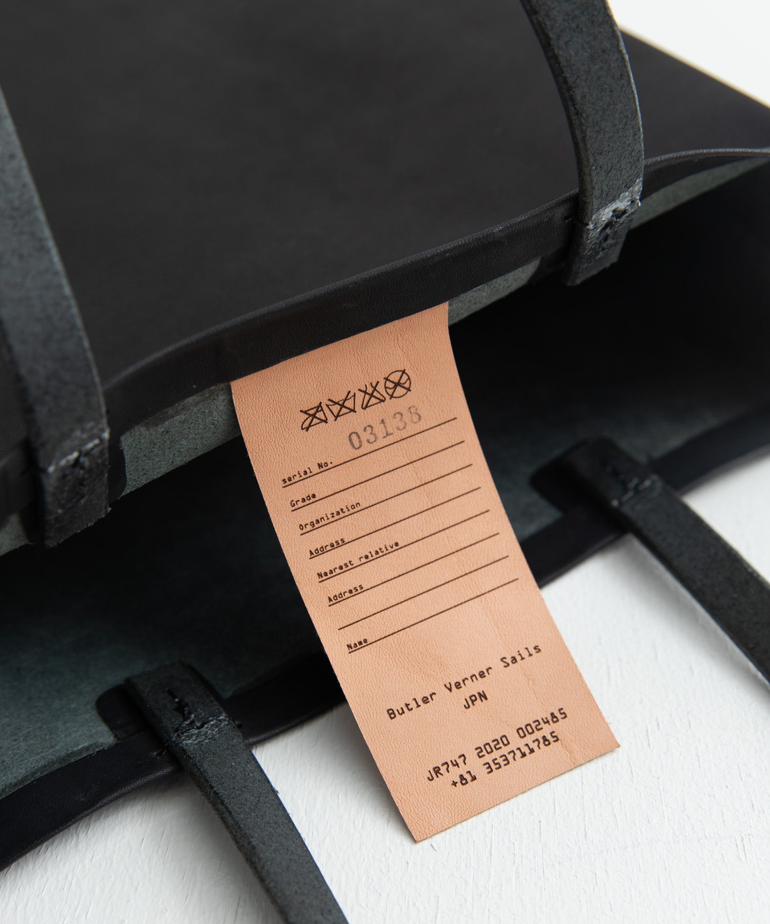 Butler Verner Sails バトラーバーナーセイルズ 日本製 国産 ヌメ革プレーントートバッグ JW-2508 9970