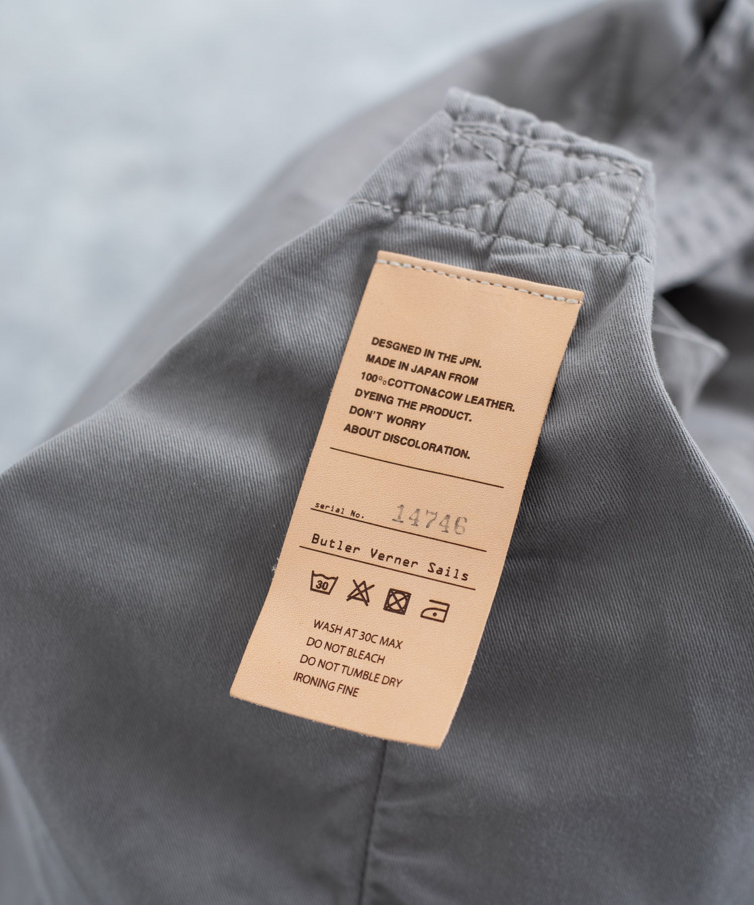 Butler Verner Sails バトラーバーナーセイルズ 日本製 国産 反応染めかつらぎビッグワンショルダー JA-2558 11109