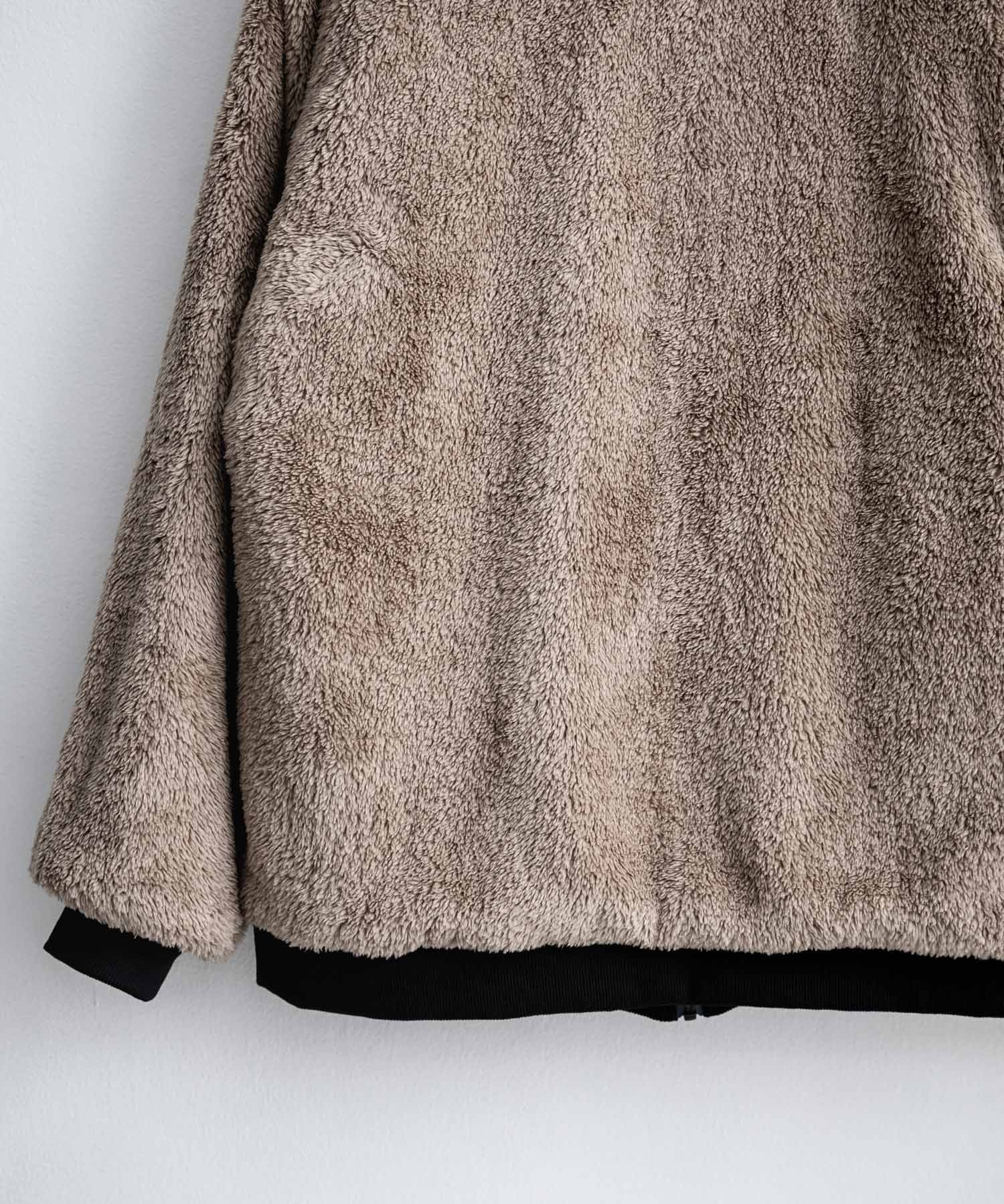 KRIFF MAYER クリフメイヤー 2WAYリバーシブル ひっくりスタンドネックボアジャケット/ワンポイントロゴ刺繍入りブルゾン 2612802 16550