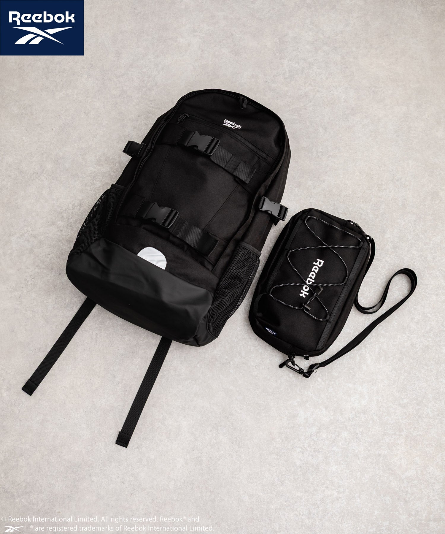 Reebok リーボック ショルダーバッグ付きバックパック/A4収納可能大容量リュック 14841