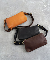 Butler Verner Sails バトラーバーナーセイルズ 日本製 国産ヌメ革レザー捻りシャックルミニショルダーバッグ JA-1713-2 4064