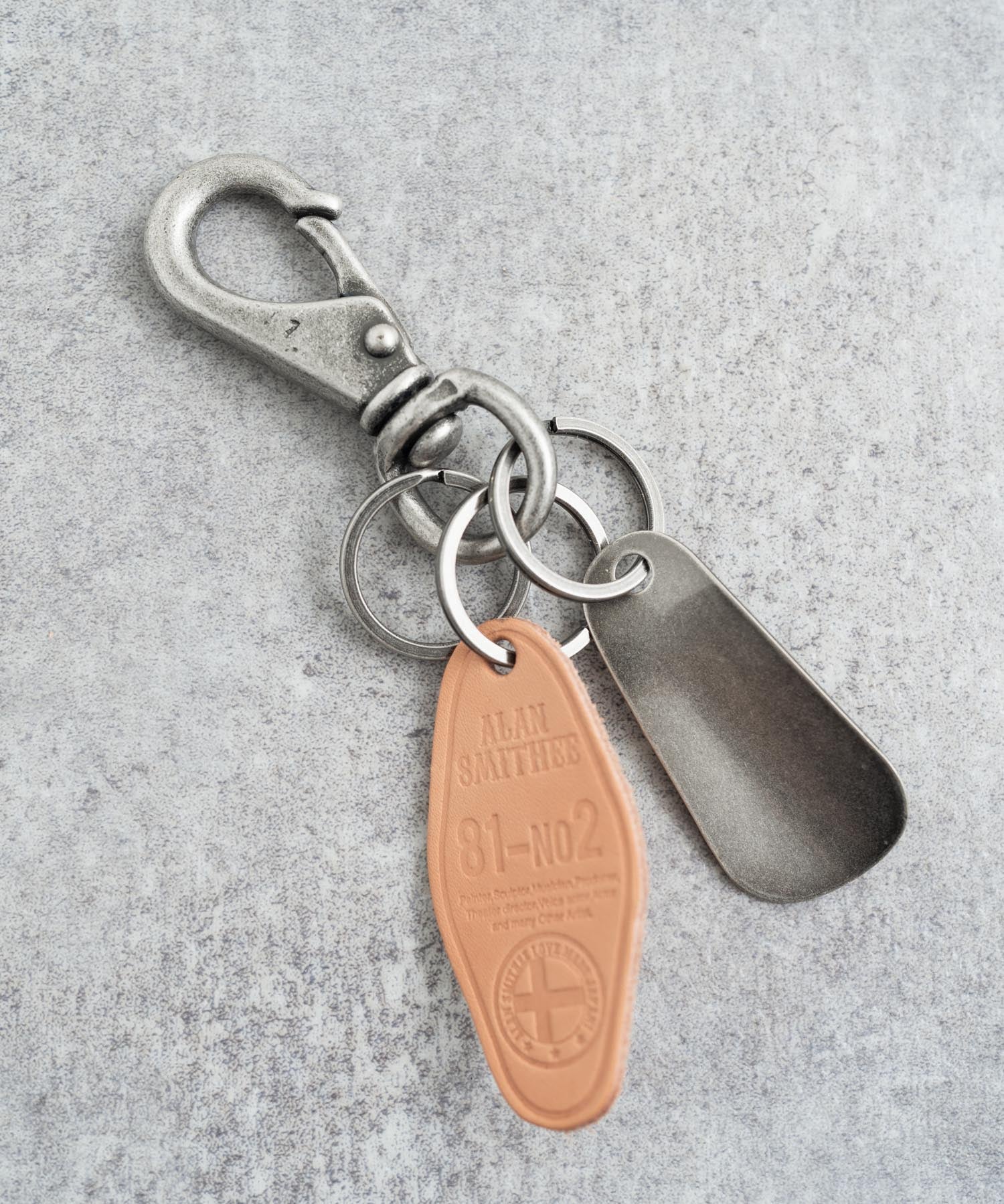 Alan Smithee アランスミシー 日本製 国産BRASS SHOEHORN KEY CHAIN シューホーンキーホルダー AW-1371 2208