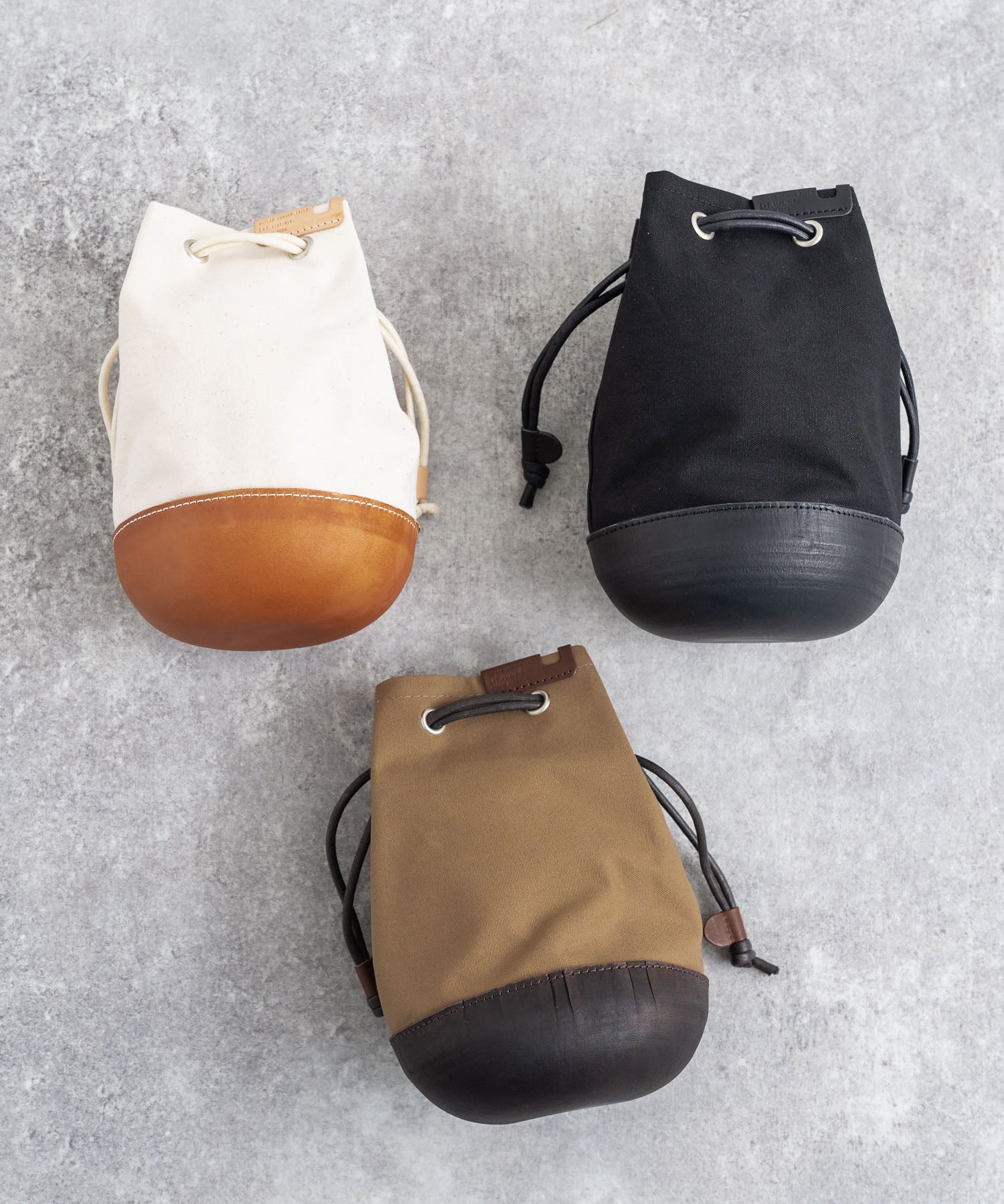 Butler Verner Sails バトラーバーナーセイルズ 日本製 国産 モールドレザー巾着ショルダー JA-2141 11034