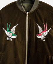 YOIDORE 酔いどれ スーベニア刺繍キルティング2wayリバーシブルジャケット 14890