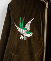 YOIDORE 酔いどれ スーベニア刺繍キルティング2wayリバーシブルジャケット 14890