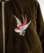 YOIDORE 酔いどれ スーベニア刺繍キルティング2wayリバーシブルジャケット 14890