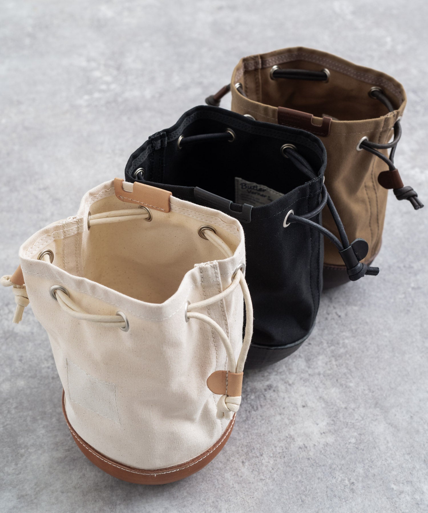 Butler Verner Sails バトラーバーナーセイルズ 日本製 国産 モールドレザー巾着ショルダー JA-2141 11034