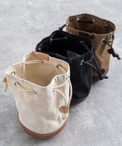 Butler Verner Sails バトラーバーナーセイルズ 日本製 国産 モールドレザー巾着ショルダー JA-2141 11034