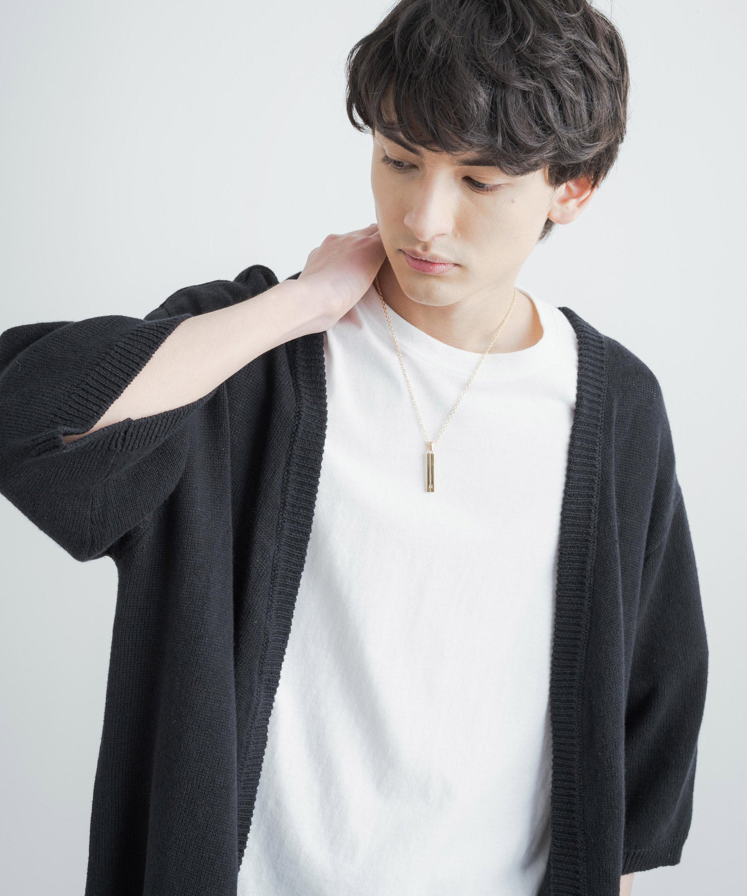 チャーム付きデザインチェーン合金ネックレス 11630