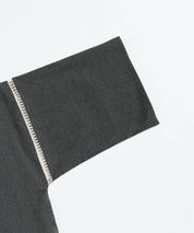 しじら織り甚平 上下セット 無地/ストライプ 14156