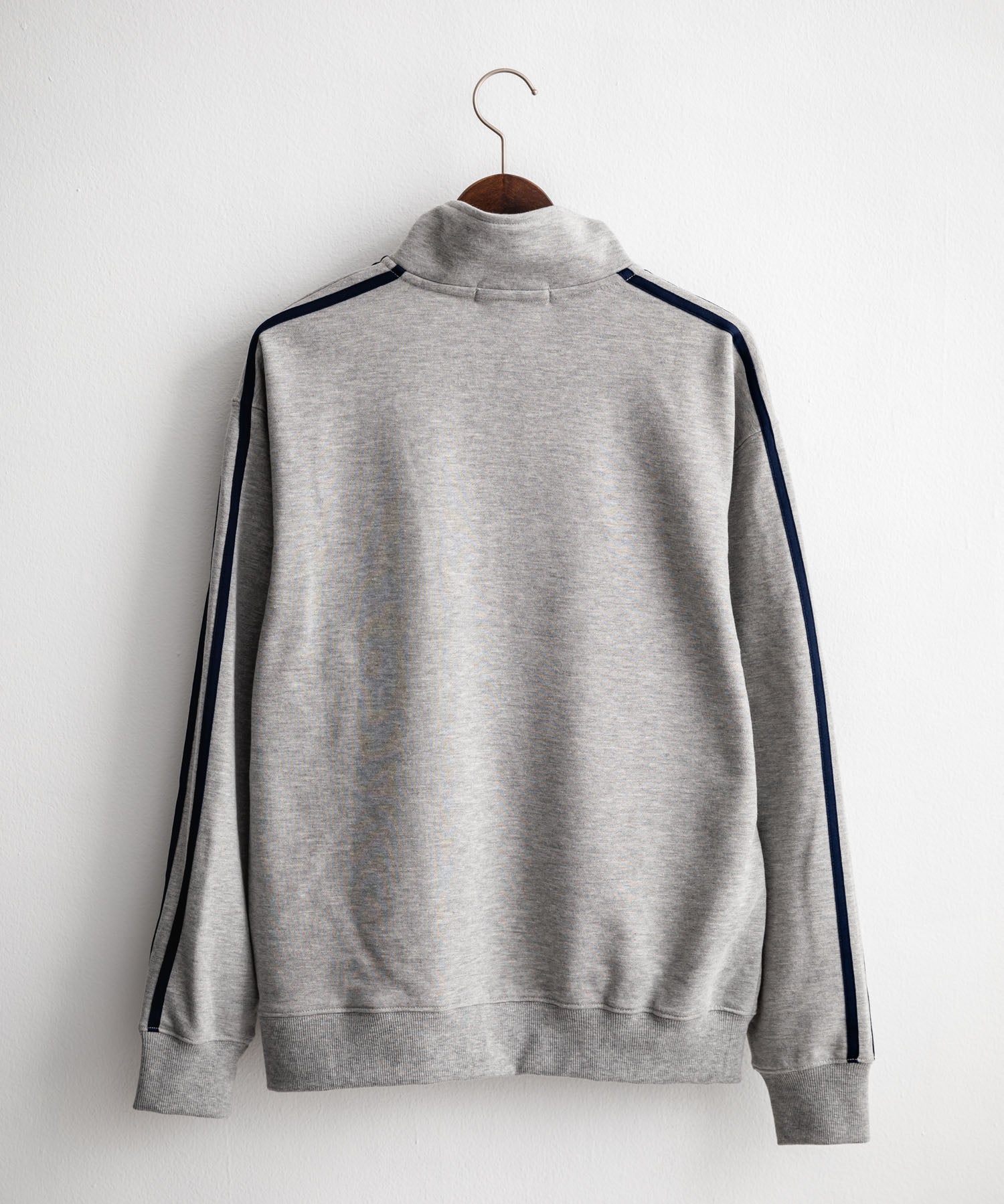 U.S. POLO ASSN. ユーエスポロアッスン half zip sweat shirt オーバーサイズ袖ラインワンポイントロゴ刺繍ハーフジップ裏毛スウェット 14862