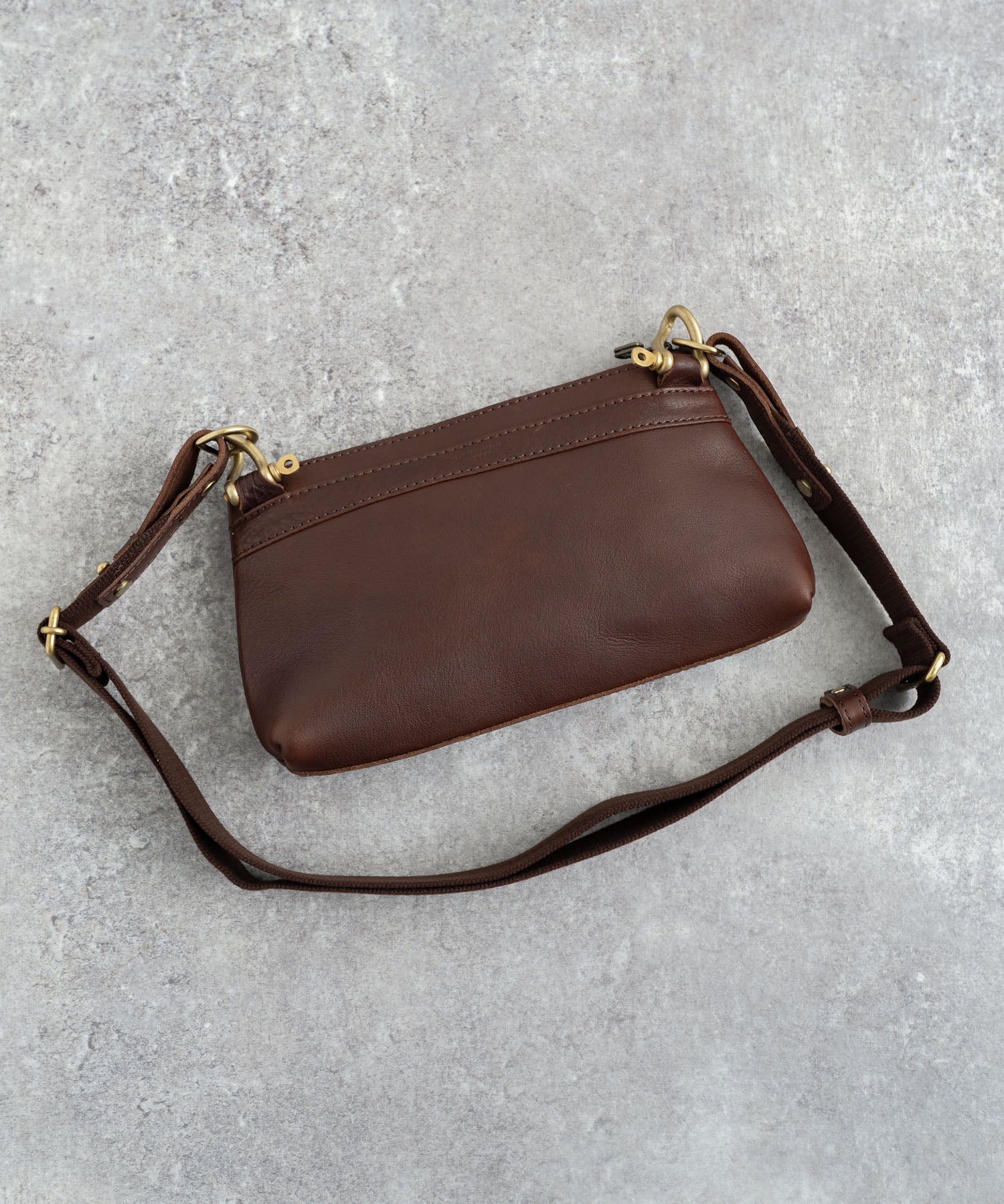 Butler Verner Sails バトラーバーナーセイルズ 日本製 国産ヌメ革レザー捻りシャックルミニショルダーバッグ JA-1713-2 4064