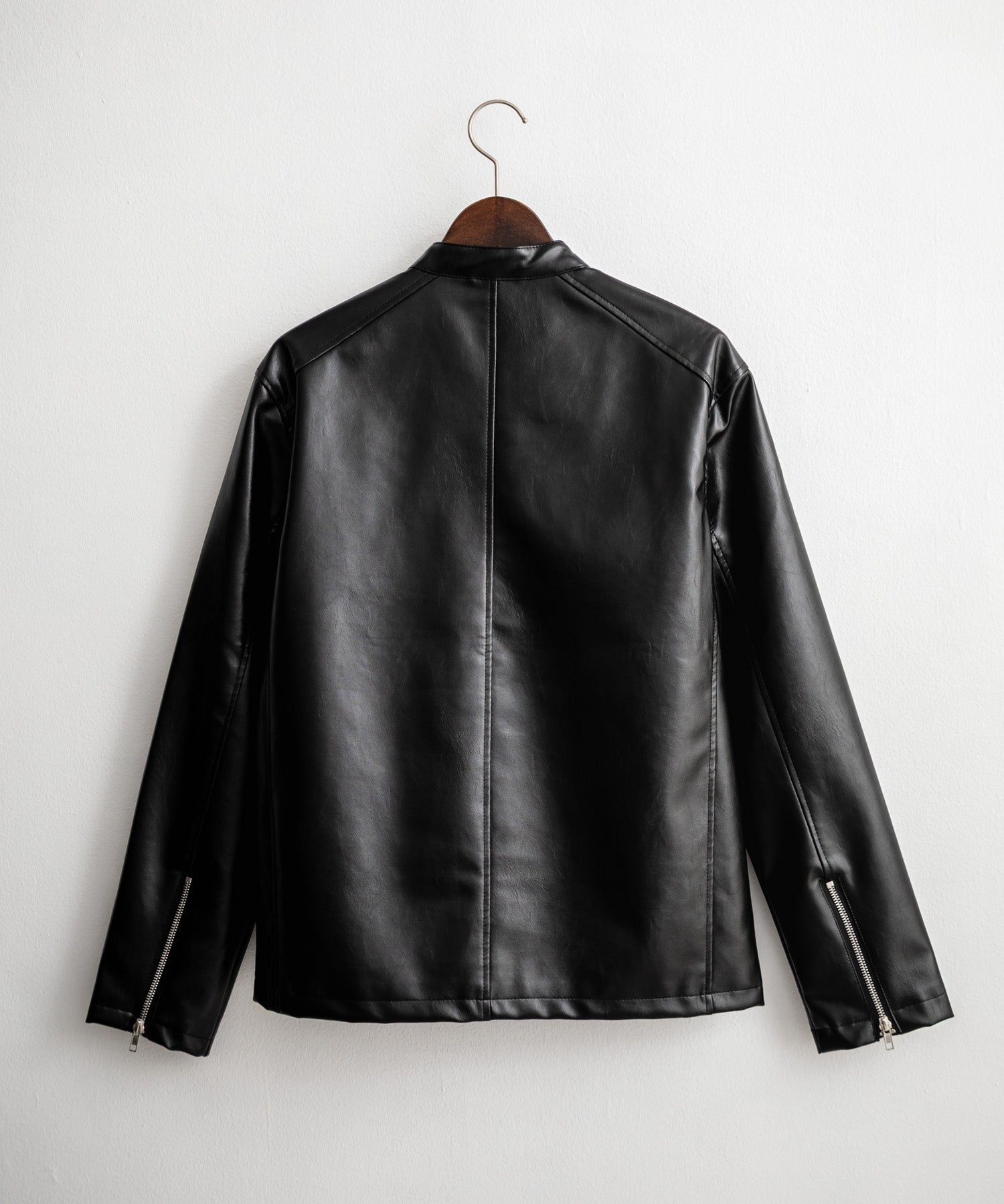 PUレザーシングルライダースジャケット　14681