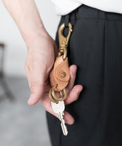 Butler Verner Sails バトラーバーナーセイルズ 日本製 国産ブラス×栃木レザーダブルキーホルダー JA-1897 11048