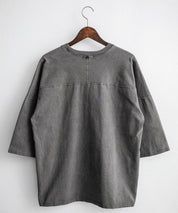 KRIFF MAYER クリフメイヤー オーバーサイズ ヘビーオンス天竺 ピグメント加工 フットボール七分袖Tシャツ 2435808