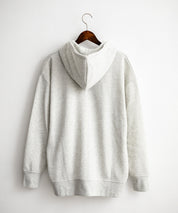 オーバーサイズ裏起毛フルジップ綿タッチパーカー 14987