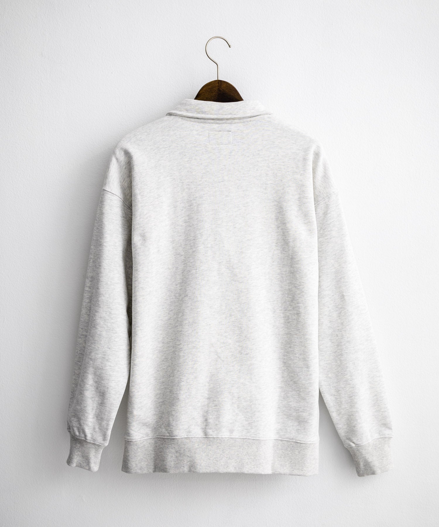 HUF ハフ SLATE QUARTER ZIP FLEECE オーバーサイズロゴ刺繍ハーフジップトレーナー