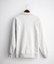 HUF ハフ SLATE QUARTER ZIP FLEECE オーバーサイズロゴ刺繍ハーフジップトレーナー