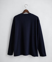 U.S. POLO ASSN. ユーエスポロアッスン サーマルワンポイントロゴ刺繍ヘンリーネック長袖Tシャツ/ワッフルカットソー 16110