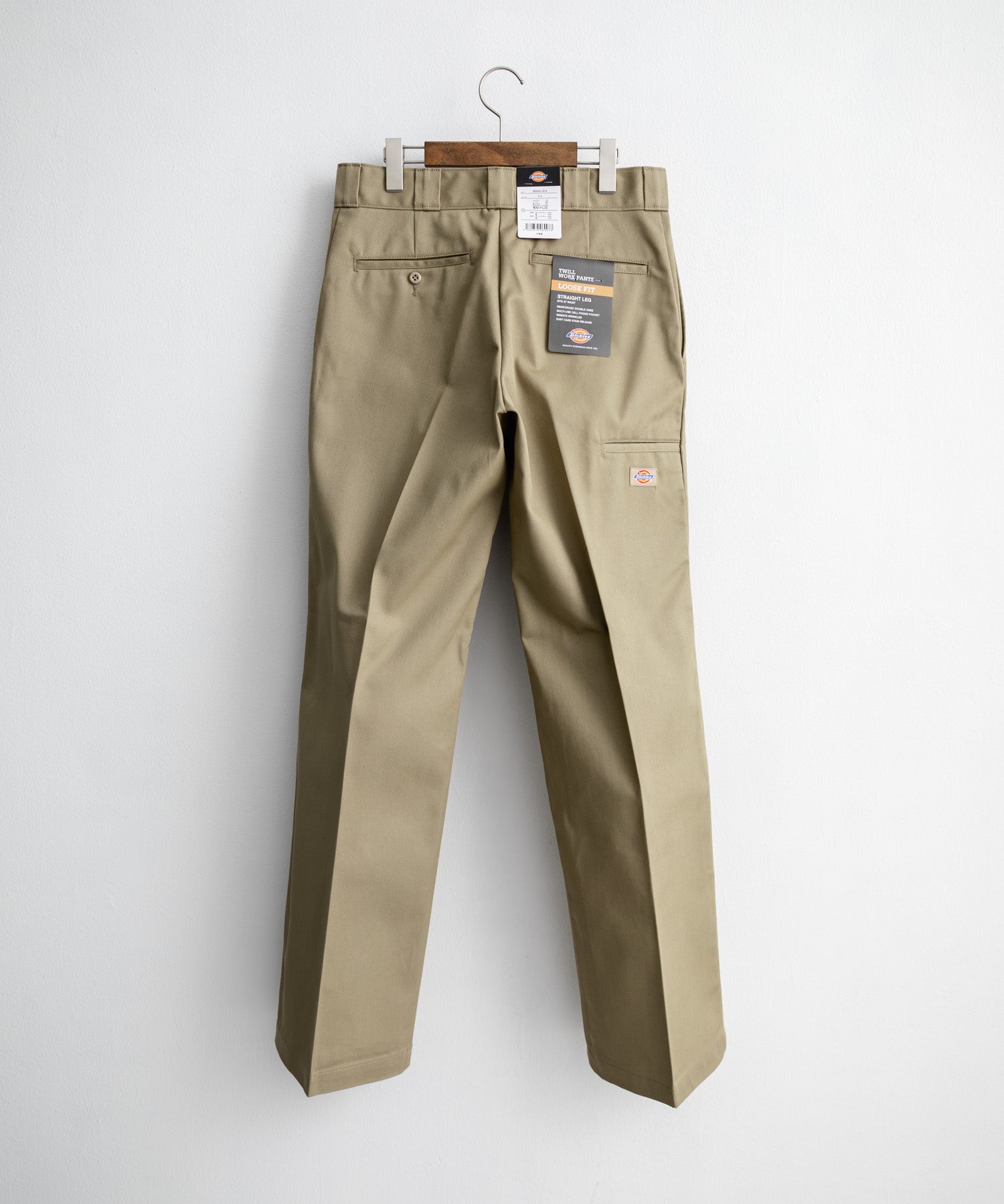 Dickies ディッキーズ 85283 Double Knee Work Pants Length32 ワンポイントロゴ刺繍ダブルニーツイルワイドストレートワークパンツ レングス32インチ 16362