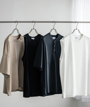 AIR TEC+ 接触冷感・遮熱・UVカット 多機能オーバーサイズショート丈半袖Tシャツ 15429