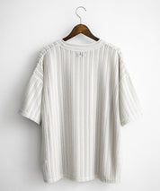 オーバーサイズ 透かし編みアンサンブル半袖Tシャツ