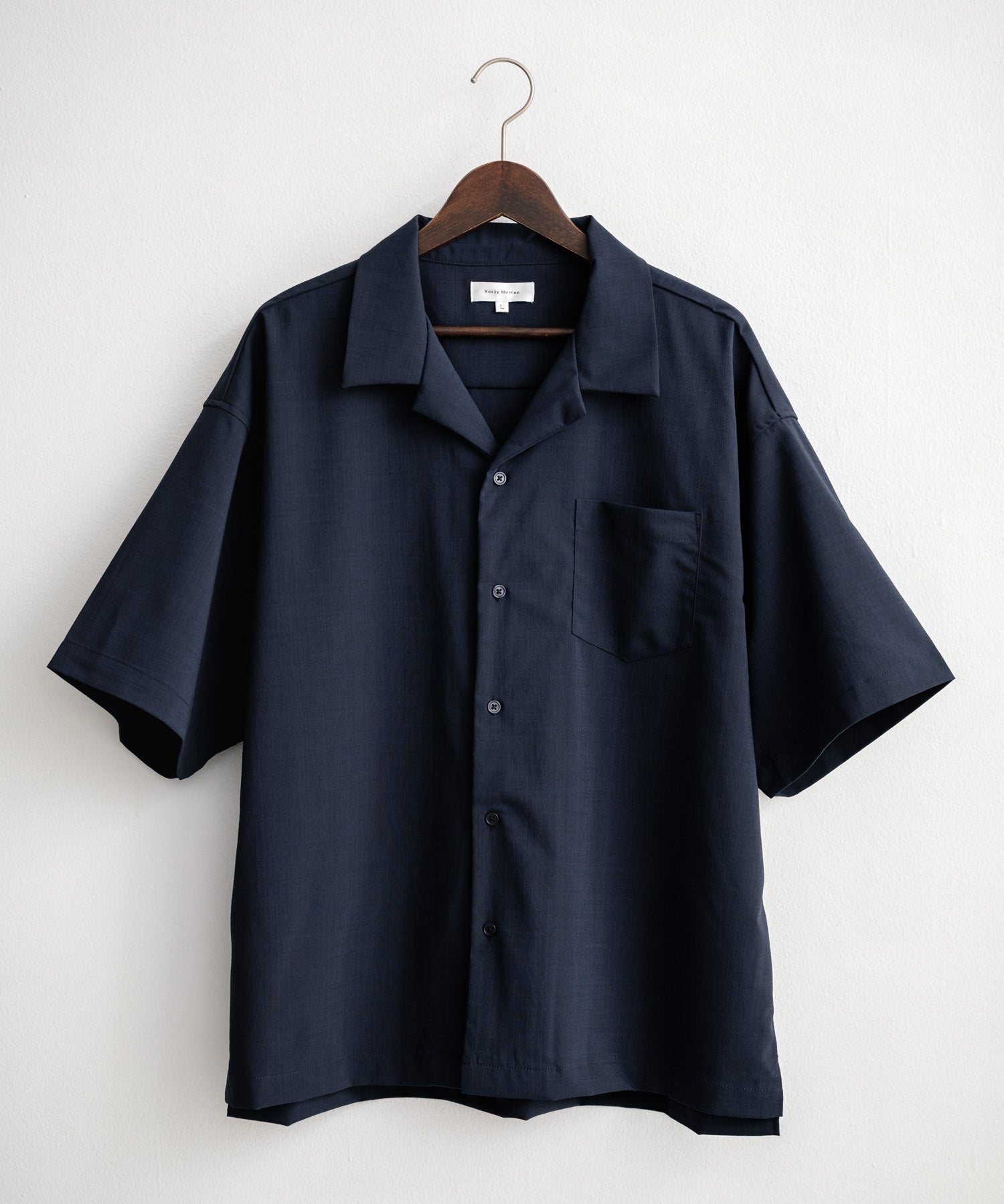 新色追加 セットアップ 接触冷感 多機能素材 リネンライク半袖開襟シャツ＆セミワイドイージーパンツ 15480