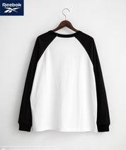 Reebok リーボック オーバーサイズ両胸ロゴ刺繍ロングスリーブTシャツ	14835
