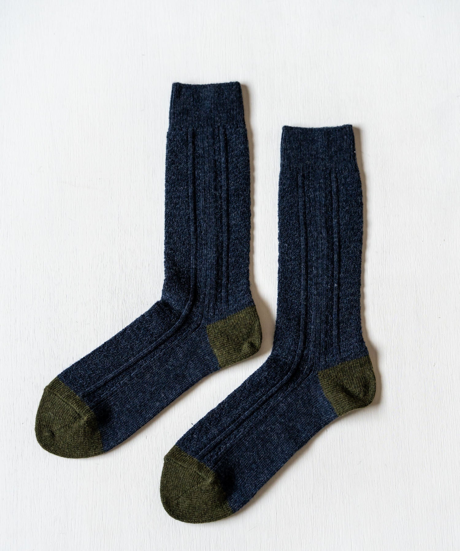ANONYMOUSISM アノニマスイズム 日本製 国産 WOOLカシミヤリンクスコンビクルー丈スニーカーソックス 15395